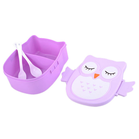 Cartoon Owl Style Lunch Box