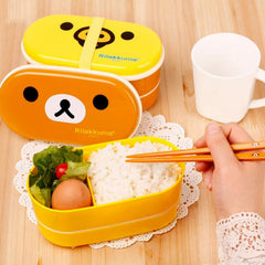2 Layer Cartoon Japanese Style Lunch Box