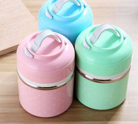 Mini Polka Dot Cute Lunch Box