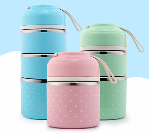 Mini Polka Dot Cute Lunch Box
