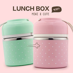 Mini Polka Dot Cute Lunch Box