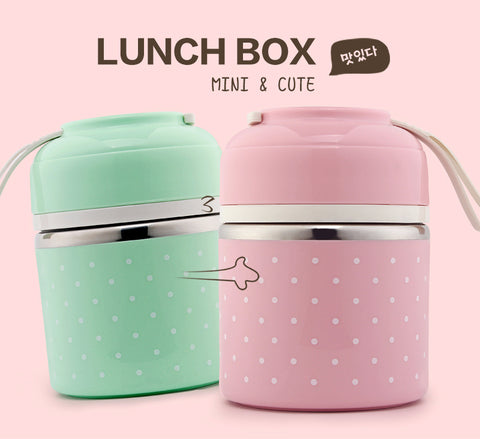 Mini Polka Dot Cute Lunch Box
