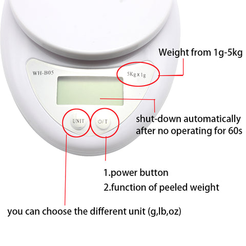 5kg Digital Diet Food Scale