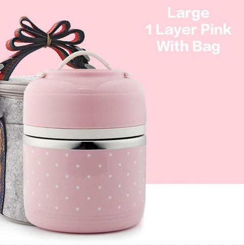 Mini Polka Dot Cute Lunch Box