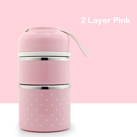 Mini Polka Dot Cute Lunch Box