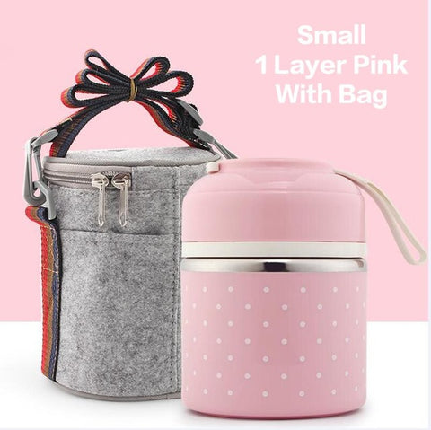 Mini Polka Dot Cute Lunch Box