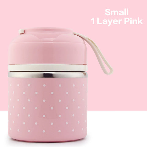 Mini Polka Dot Cute Lunch Box